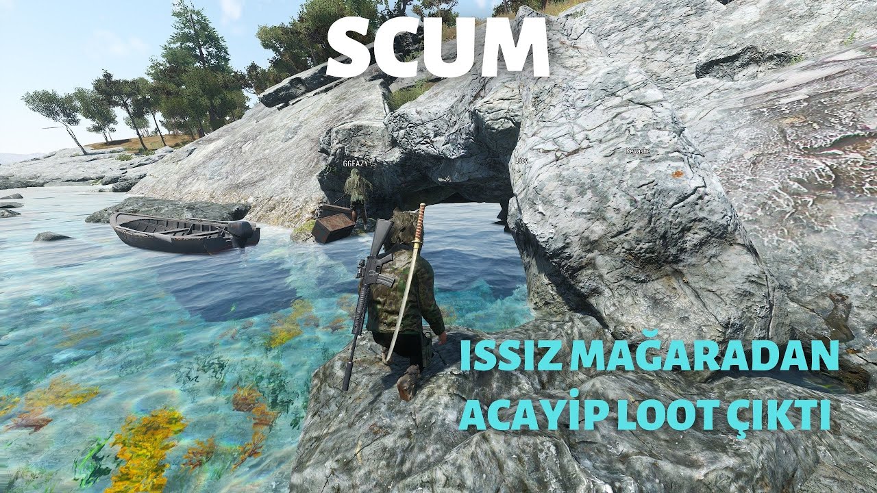 SCUM - Mağaraya Gizlenmiş Acayip Loot - Hidden Cave Raid - Hayatta Kalma Oyunu