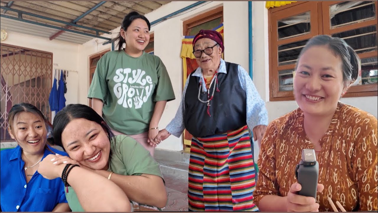 Learning dance 💃 moves from my Grandma 👵 #tibetanvloger 
