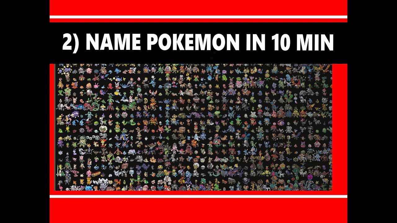 (Day 2) Name as many pokemon as you can in 10 minute... in dex order!