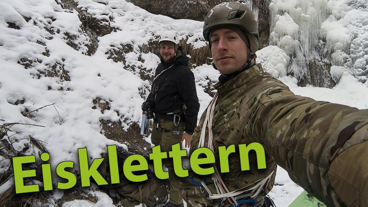 Sausender Graben Eisfall - Eisklettern mit Felix