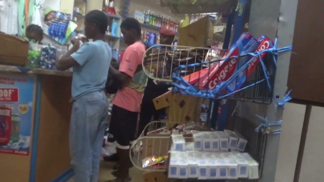 A FAMILY-RUN GROCERY STORE IN ABIDJAN, COTE D'IVOIRE.