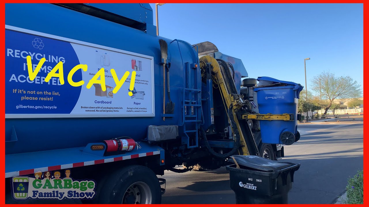 Recycle Truck and Garbage Truck Vacation With GARBage Family Show