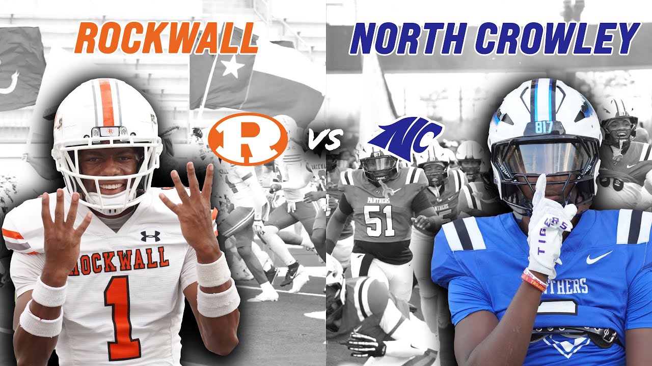 #3 North Crowley vs Rockwall BIGGEST UPSET IN TEXAS 6A INSTANT CLASSIC DFW NON-DISTRICT #txhsfb