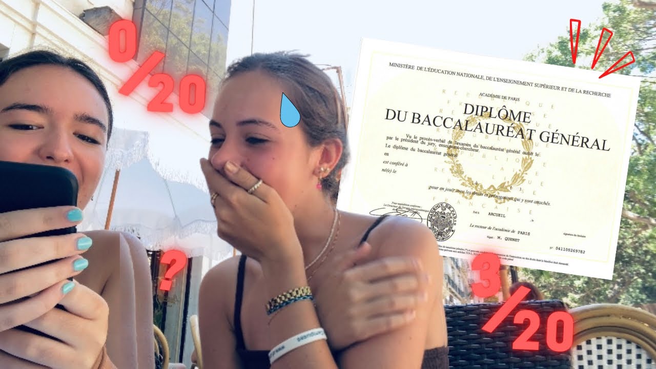 Mes RÉSULTATS DE BAC DE FRANÇAIS * c’est la panique *
