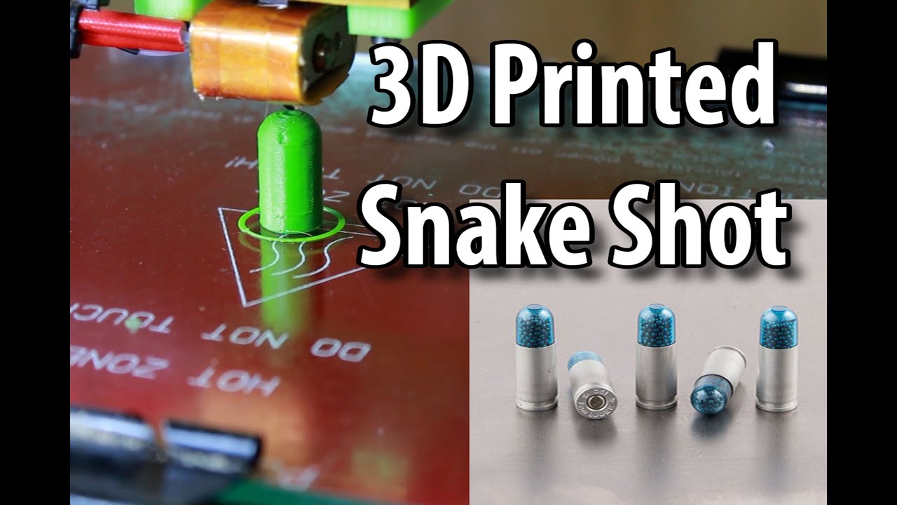 3D Printed Shot shell (Snake Round) Super DIY