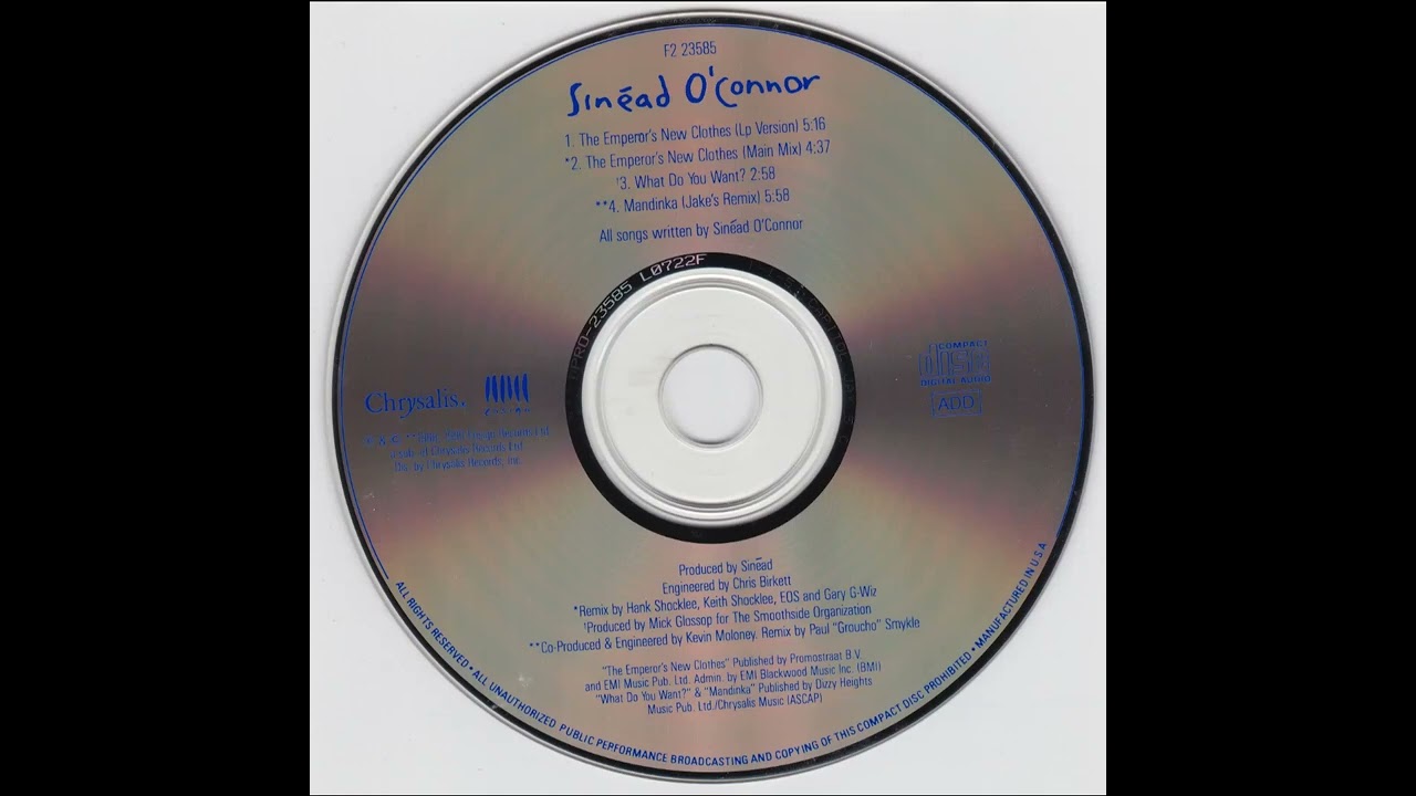 Sinead O'Connor - Mandinka (Jake's Remix) - Explicit Language Warning