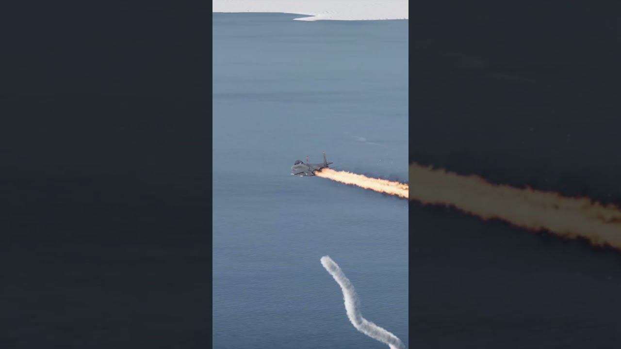 J-10c Jet Missile vs F 15 Jet Pilot Ejects Last Moment