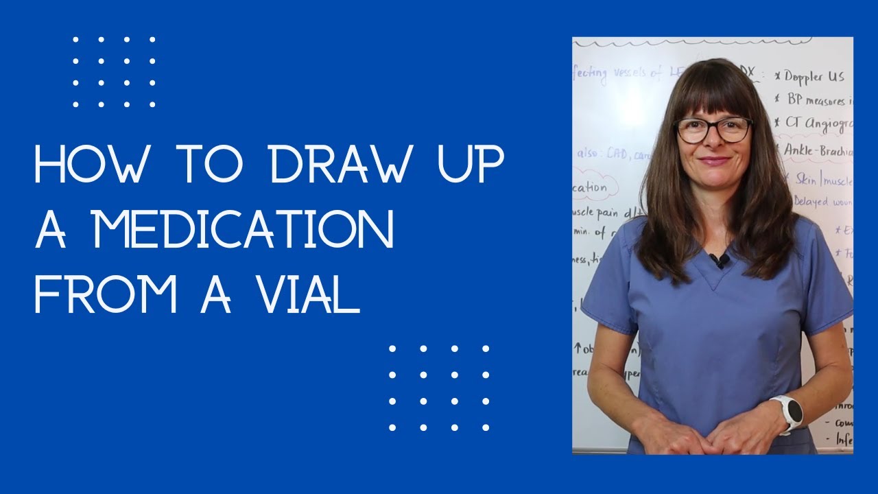 How to Draw up Medication from a Vial