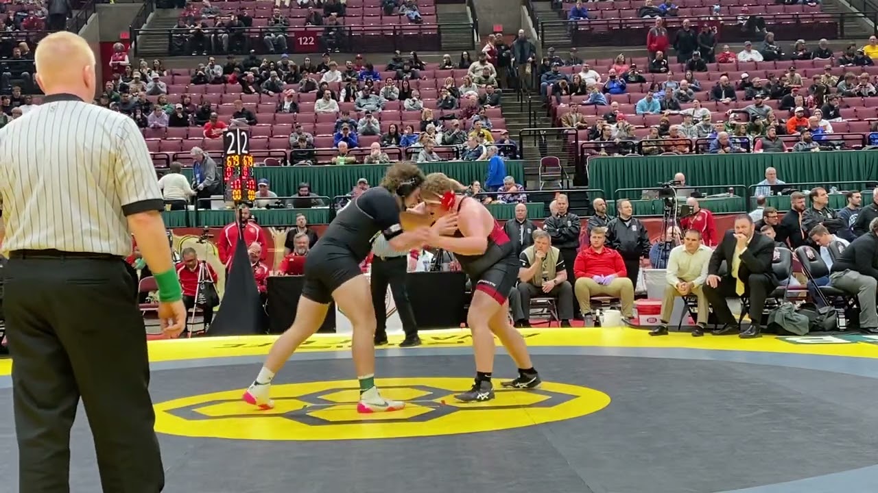 2023 D1 285 lbs Final Aaron Ries, Wadsworth vs Aidan Fockler, Mass Perry