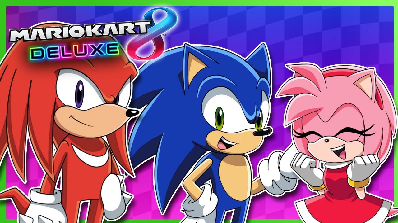 WHAT HAPPENED TO AMY?! Sonic & Friends Play Mario Kart 8 highlights