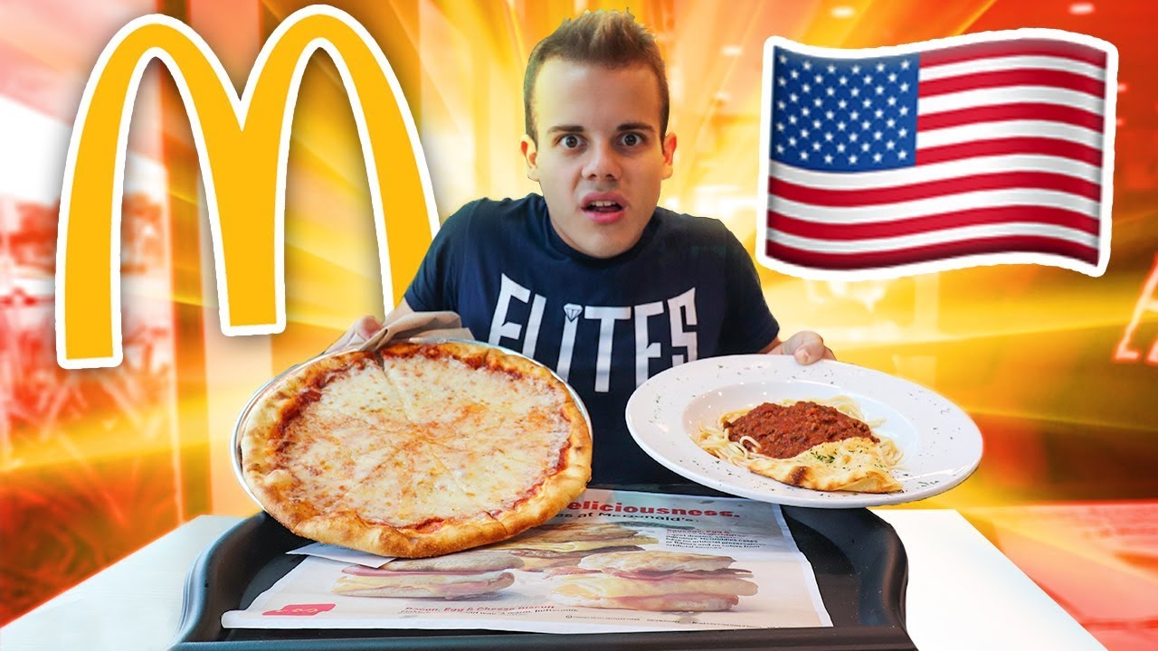 🍕🍝 MANGIO la PIZZA e la PASTA del MC DONALD'S in AMERICA!