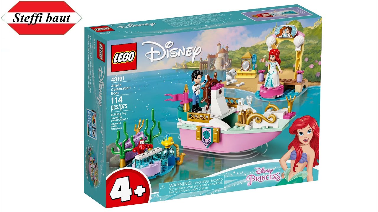 LEGO Disney 43191 Ariel's Celebration Boat unboxing & build