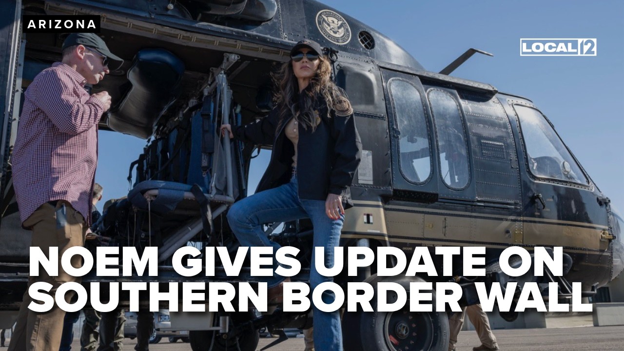 DHS Secretary Kristi Noem gives 'major border wall' update in Arizona