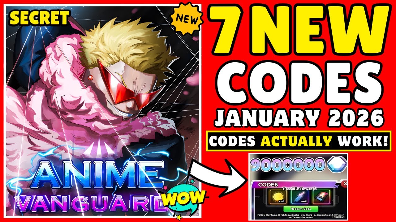 *EXCLUSIVE* ALL WORKING CODES FOR ANIME VANGUARDS IN JANUARY 2026! ROBLOX ANIME VANGUARDS CODES