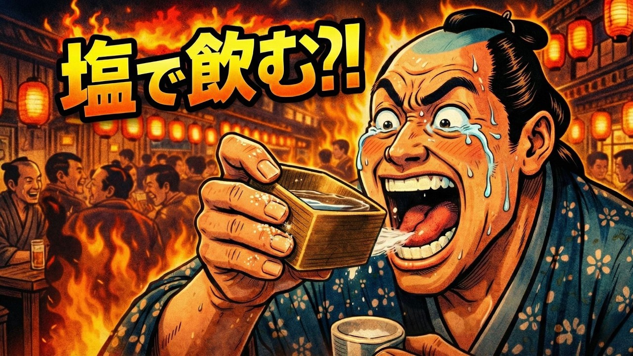 【動く浮世絵】居酒屋の起源は「試飲コーナー」？塩を舐めて酒を飲む、江戸庶民のハードコアな晩酌。