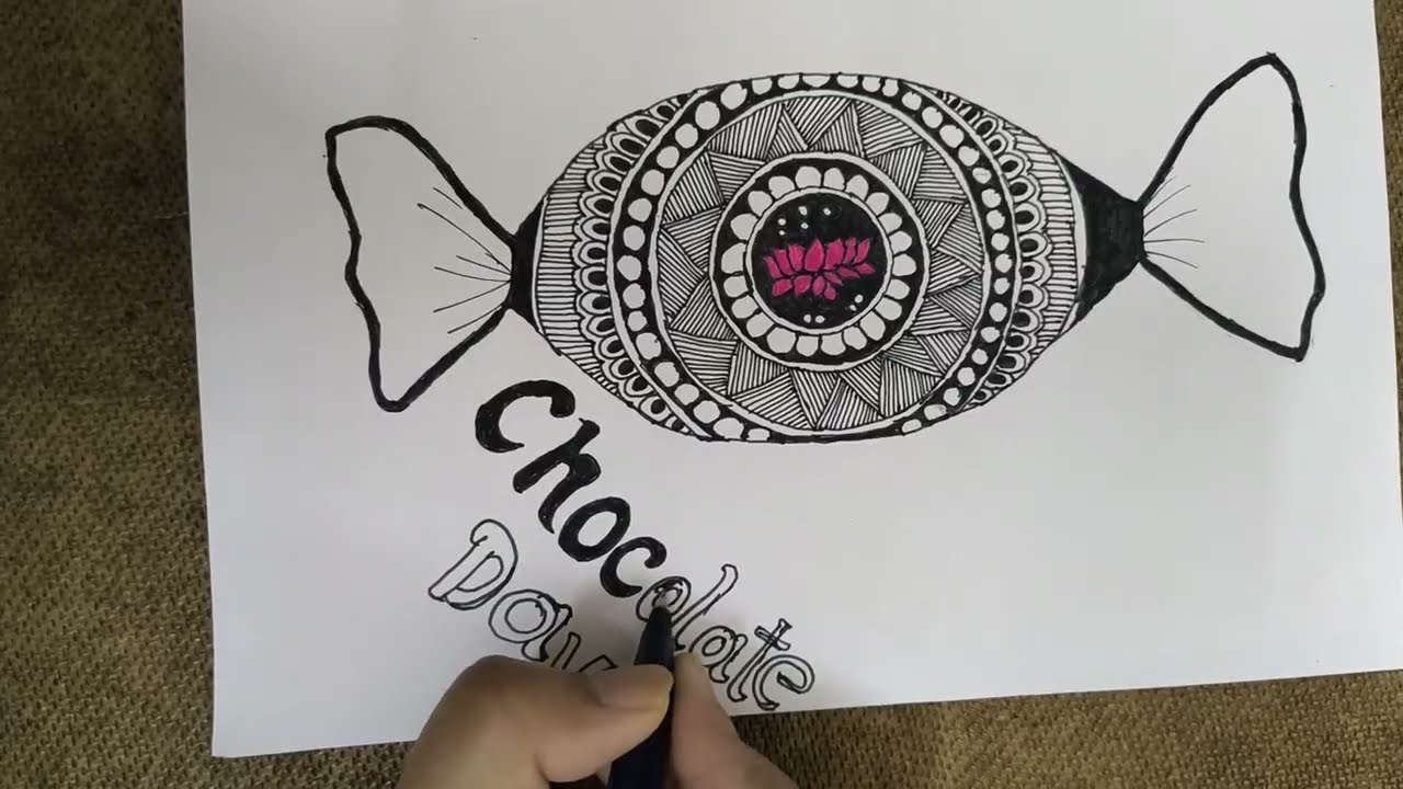 Valentine's week special drawing #chocolateday #mandala #valentinesday 