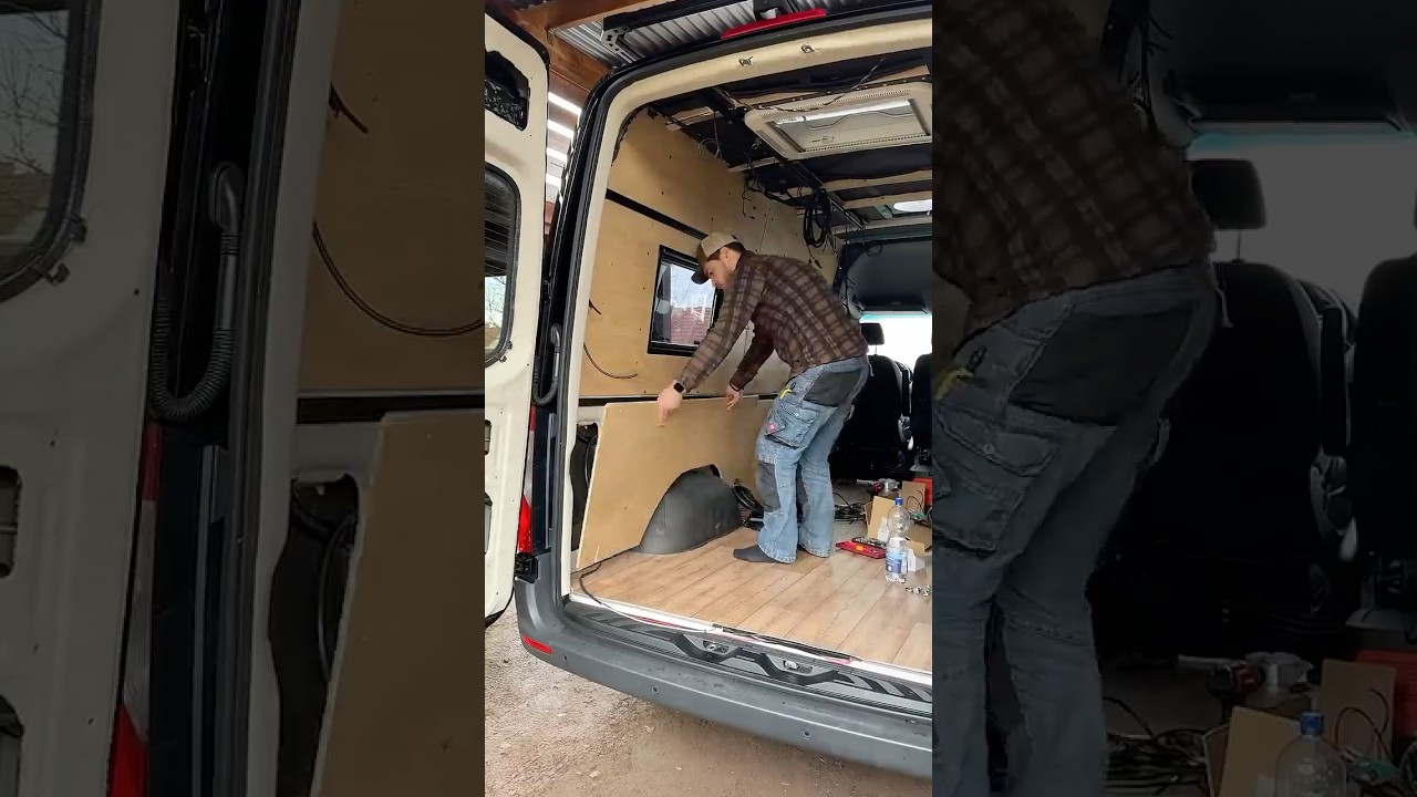 EPICPLY Platten Verkleidung im Campervan - DIY Camperumbau #shorts #wohnmobil #sprintervan