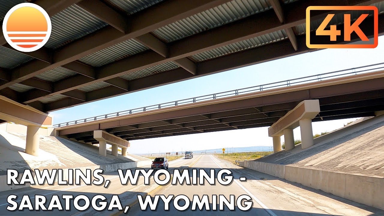Rawlins, Wyoming  to Saratoga, Wyoming!  Drive with me!