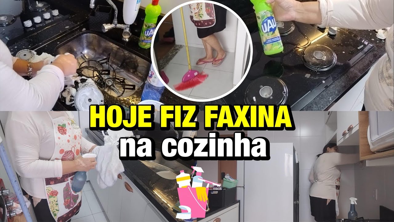HOJE FIZ FAXINA Na COZINHA 🥰