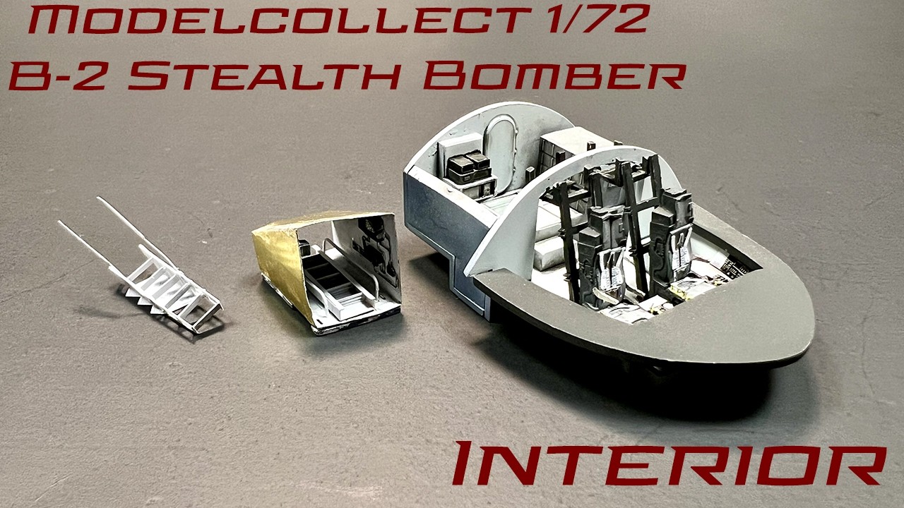 Building the B-2 Spirit Stealth Bomber Interior with Eduard Photo Etch | Modelcollect 1:72 Scale
