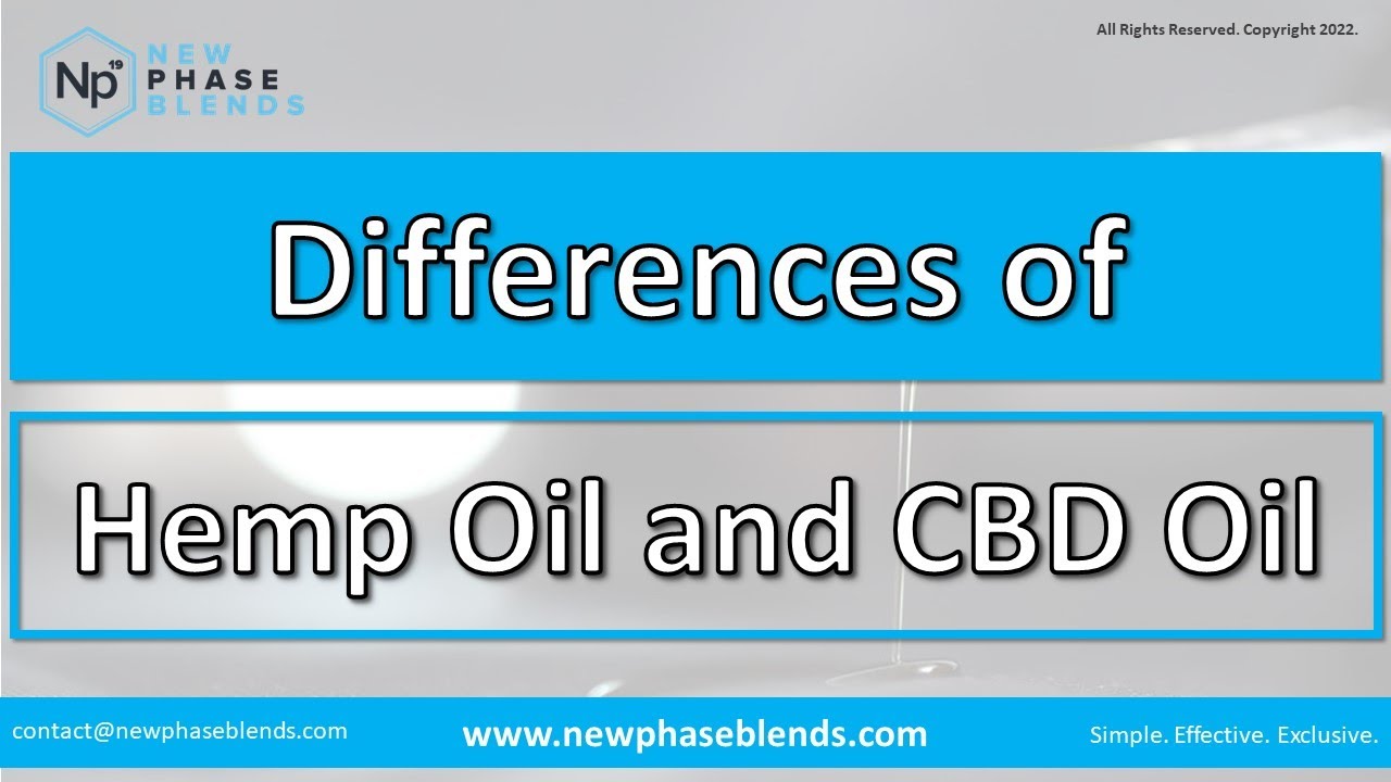 The Differences Between Hemp Oil vs CBD Oil Explained
