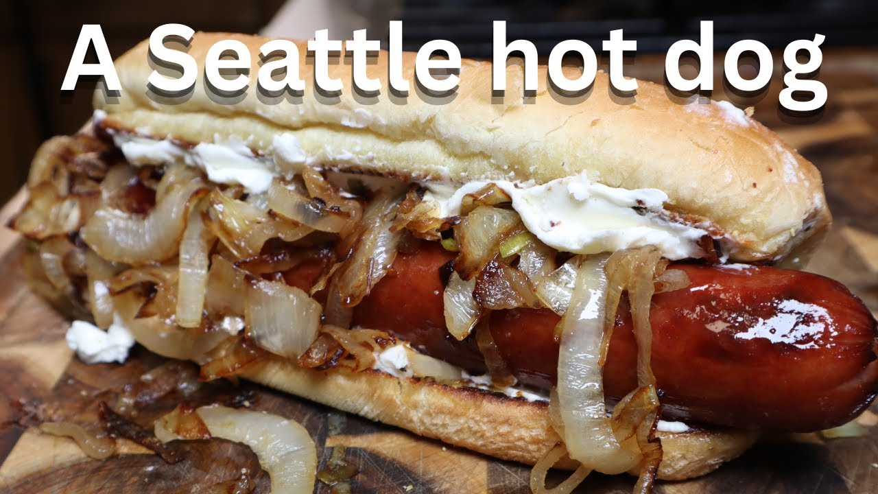 Seattle hot dog so delicious