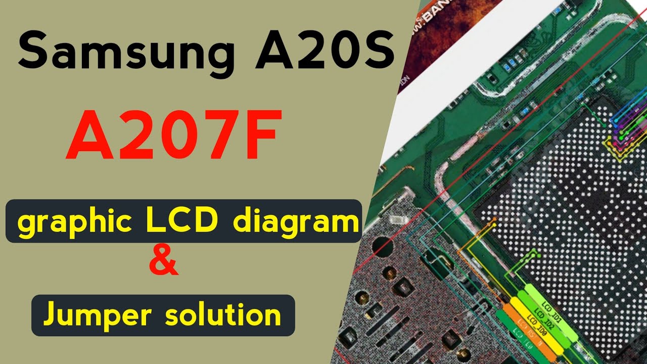 Samsung A20s A207 Graphic + LCD Light Diagram | Display Problem Solution