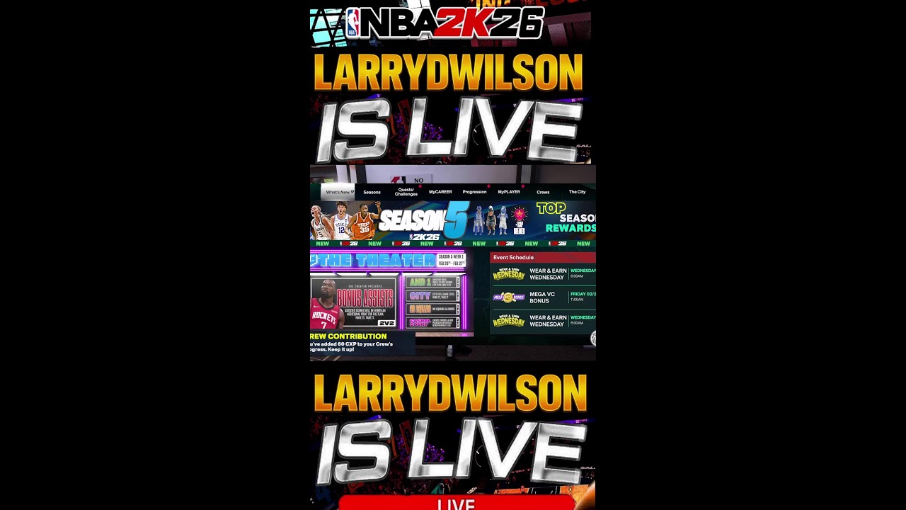 🚨LD Wilson Is LIVE!!! NBA 2K26 MyCareer🚨Best PG 🚨100 Game Streak 🚨