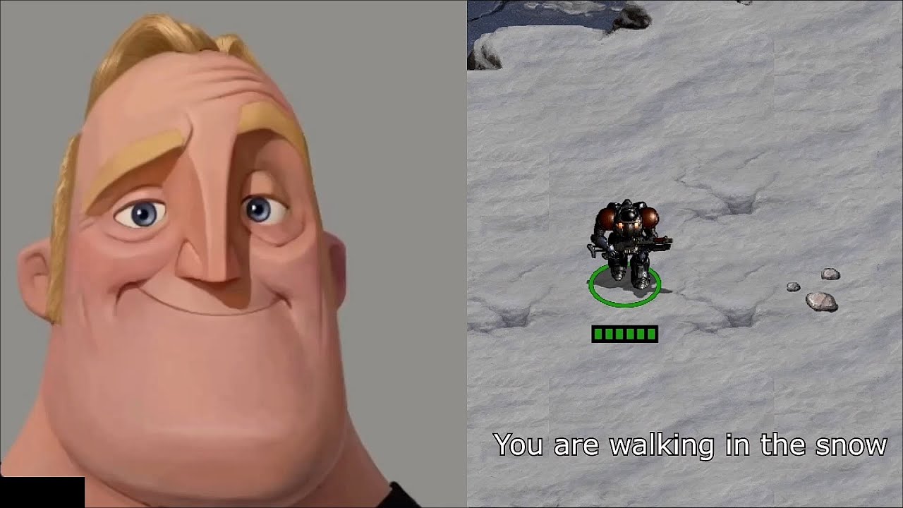 You are walking in the snow