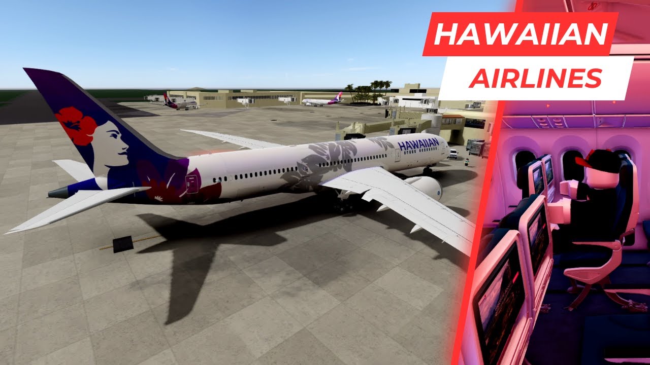 ROBLOX Airline Flight Review | Hawaiian Airlines | Boeing 787-9 | Main Cabin