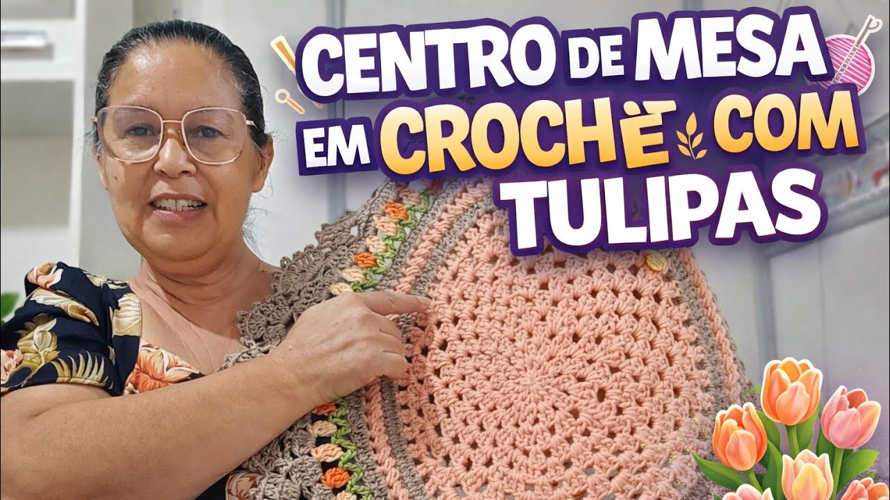 FIZ O PRIMEIRO CENTRO DE MESA QUASE PAMELLA // com 🌷 ponto puff.. com 360gramas@atelielorencroche  