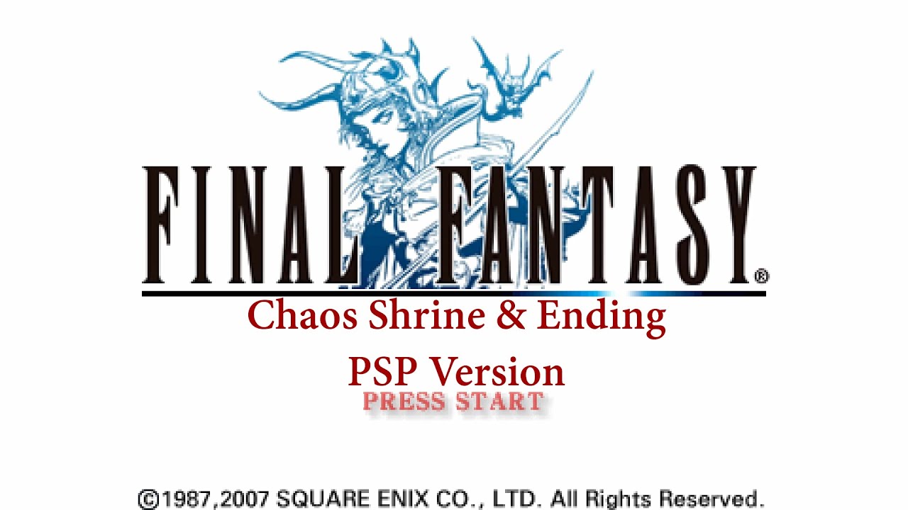 Final Fantasy 1 (PSP) Chaos Shrine & Ending