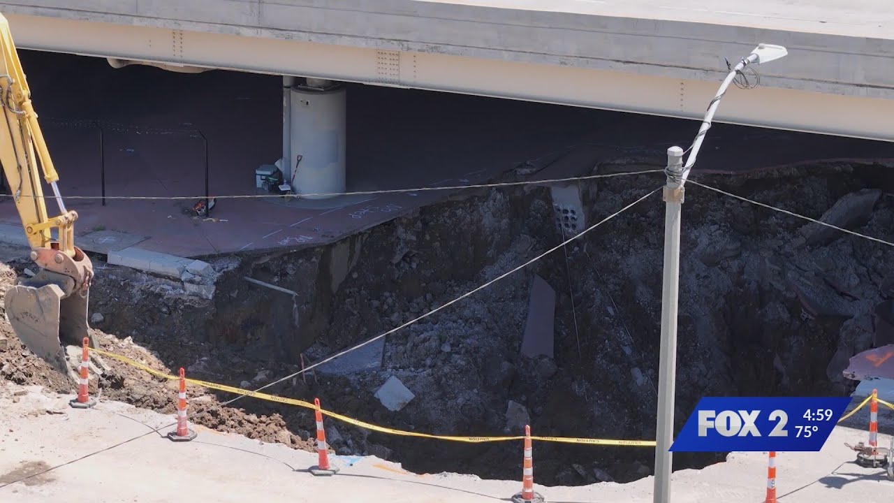 Downtown St. Louis sinkhole repairs could take weeks
