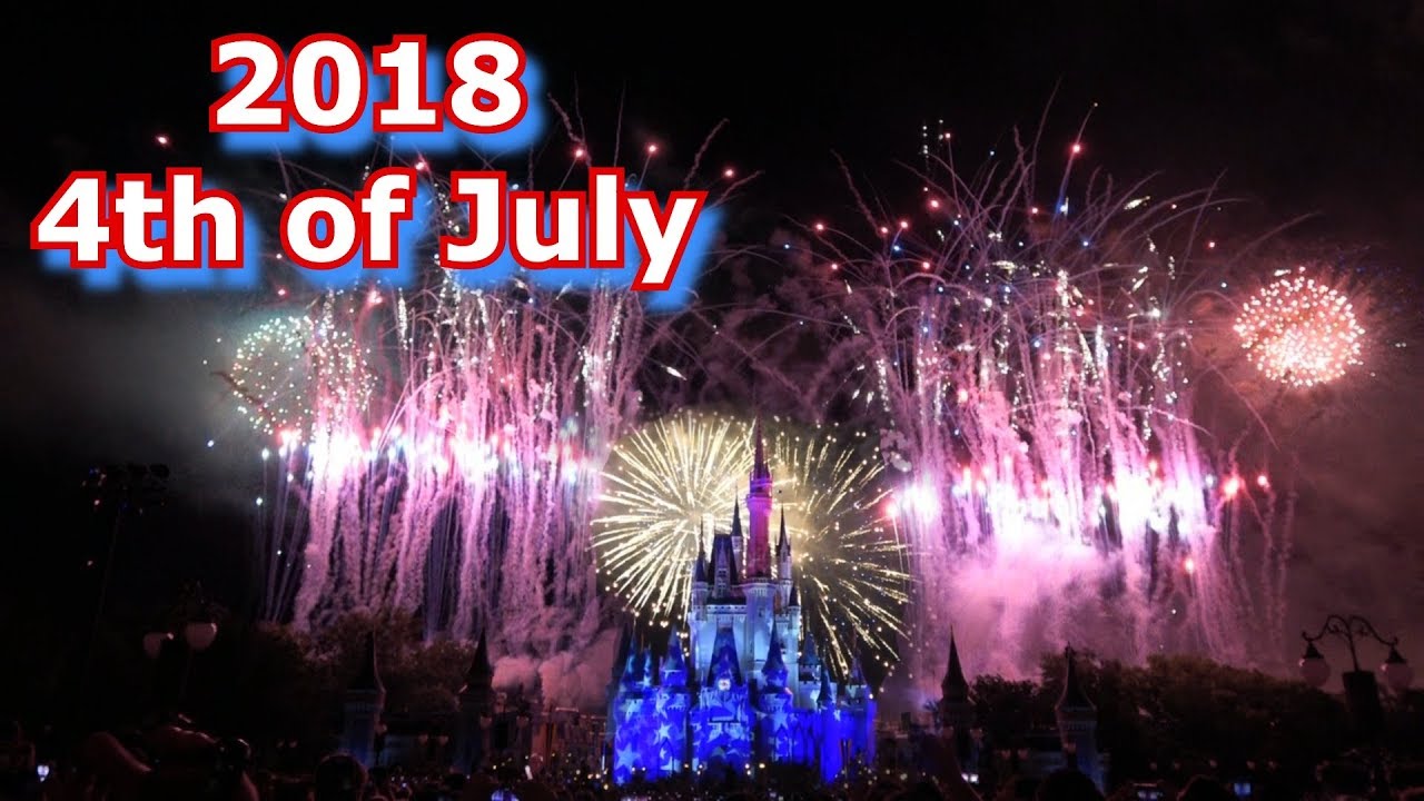 NEW 2018 4th of July Fireworks - Finale & Highlights - Magic Kingdom - Celebrate America