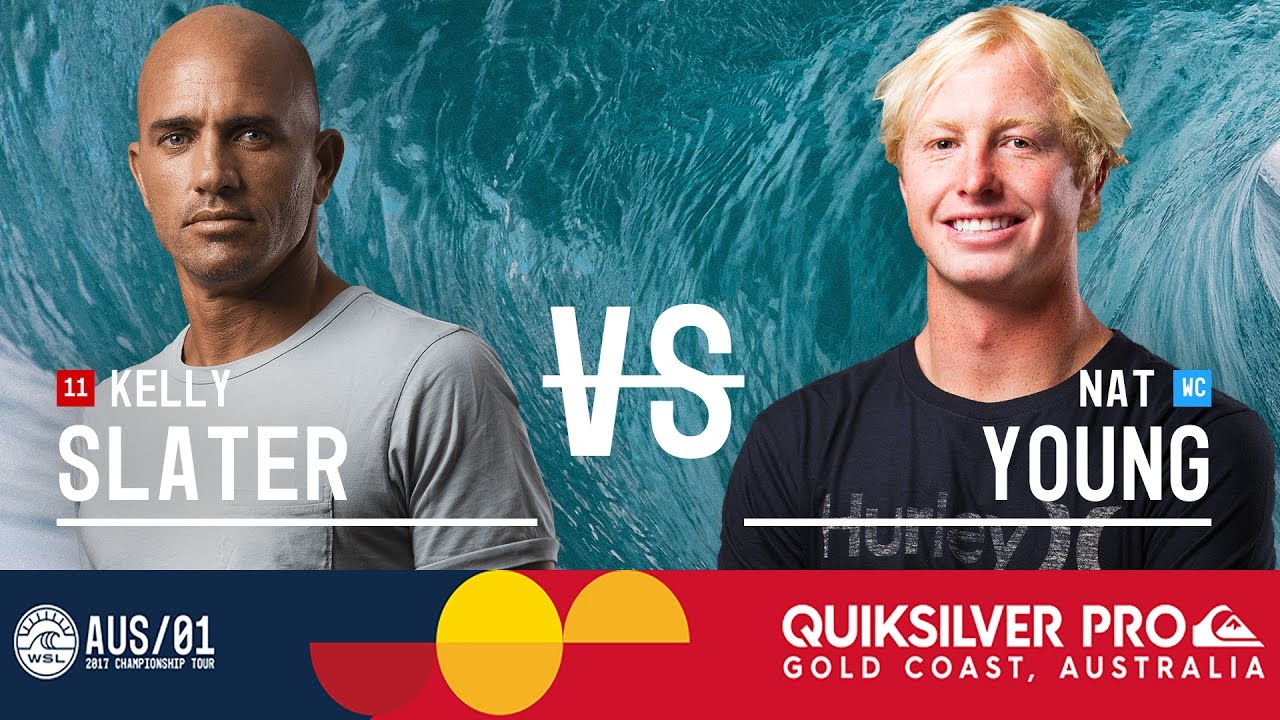 Kelly Slater vs. Nat Young - Quiksilver Pro Gold Coast 2017 Round Two, Heat 2