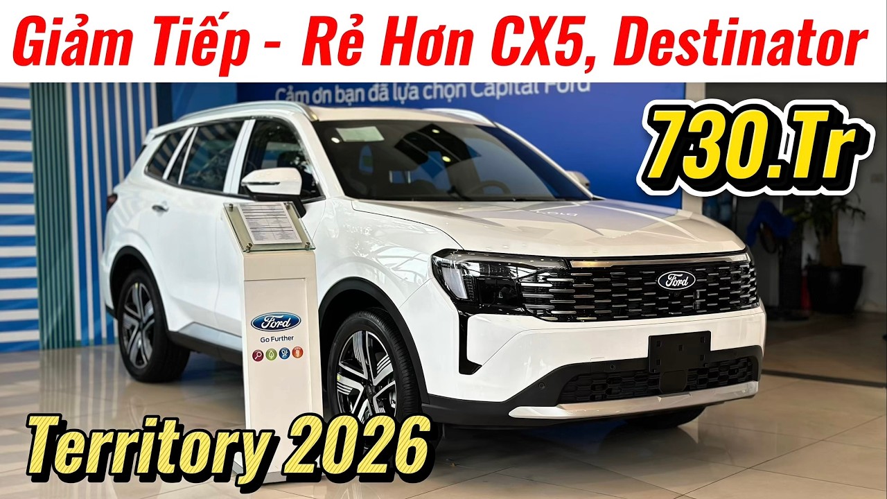 ✅Tiếp Tục Giảm Cuối Th&aacute;ng | Ford Territory 2026 C&ograve;n Hơn 700Tr Th&igrave; Rộng Rẻ Hơn CX5 Rồi | Gi&aacute; Xe Việt