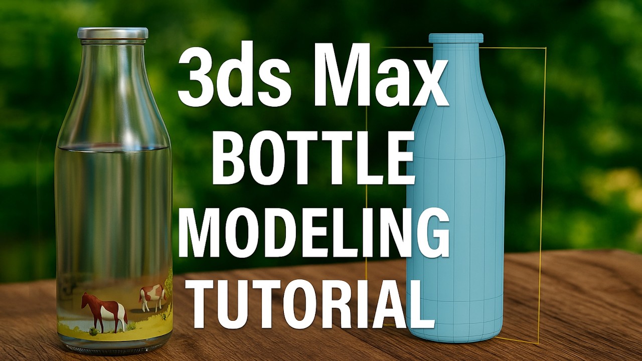 3ds Max Bangla Tutorial |  3ds Max Bottle Modeling & Rendering Tutorial | Part 01