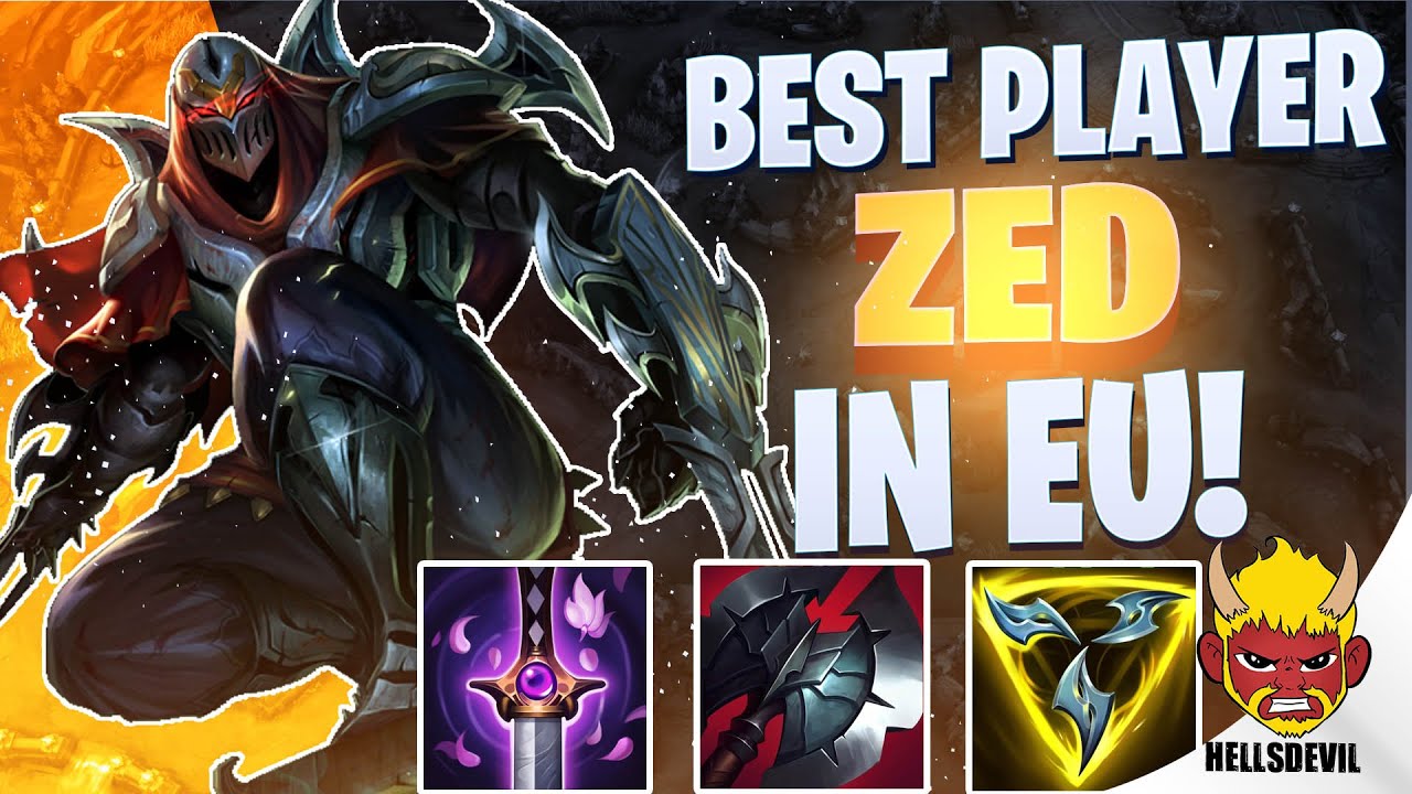 WILD RIFT | Лучший игрок в ЕС играет за Zed... | Геймплей Challenger Zed | Руководство и сборка