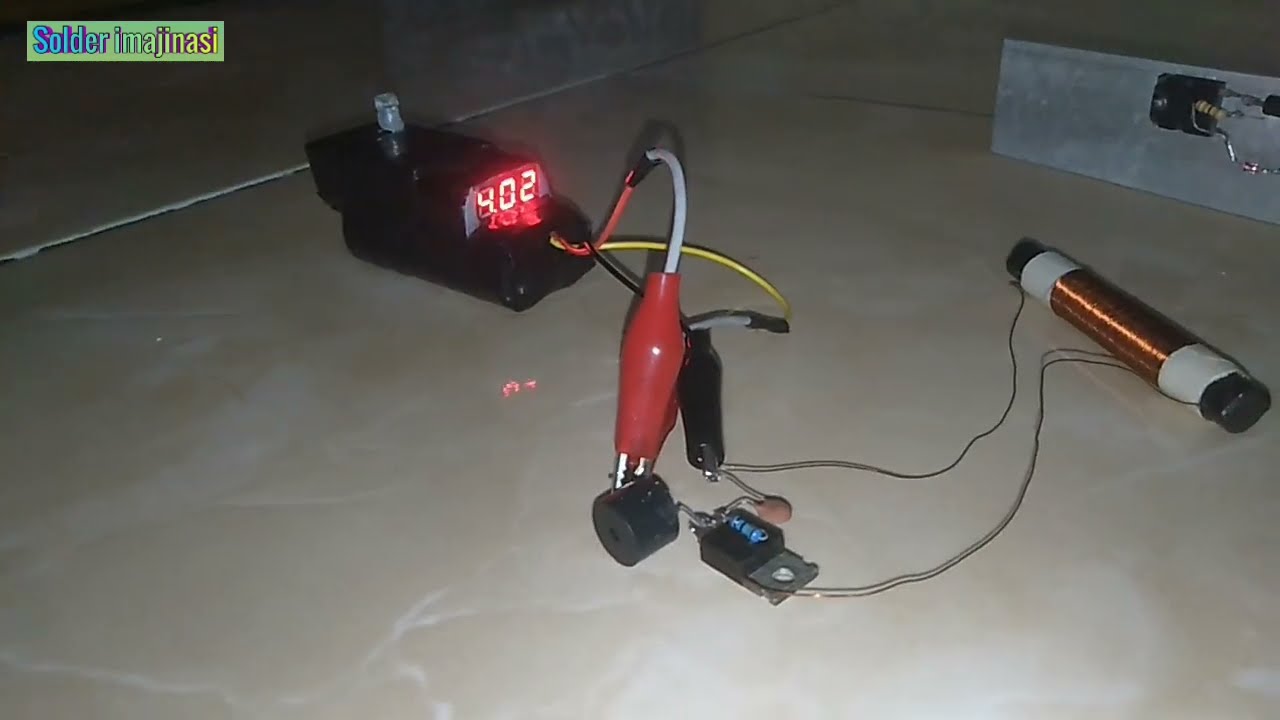 Very simple metal detector 1 transistor tip41