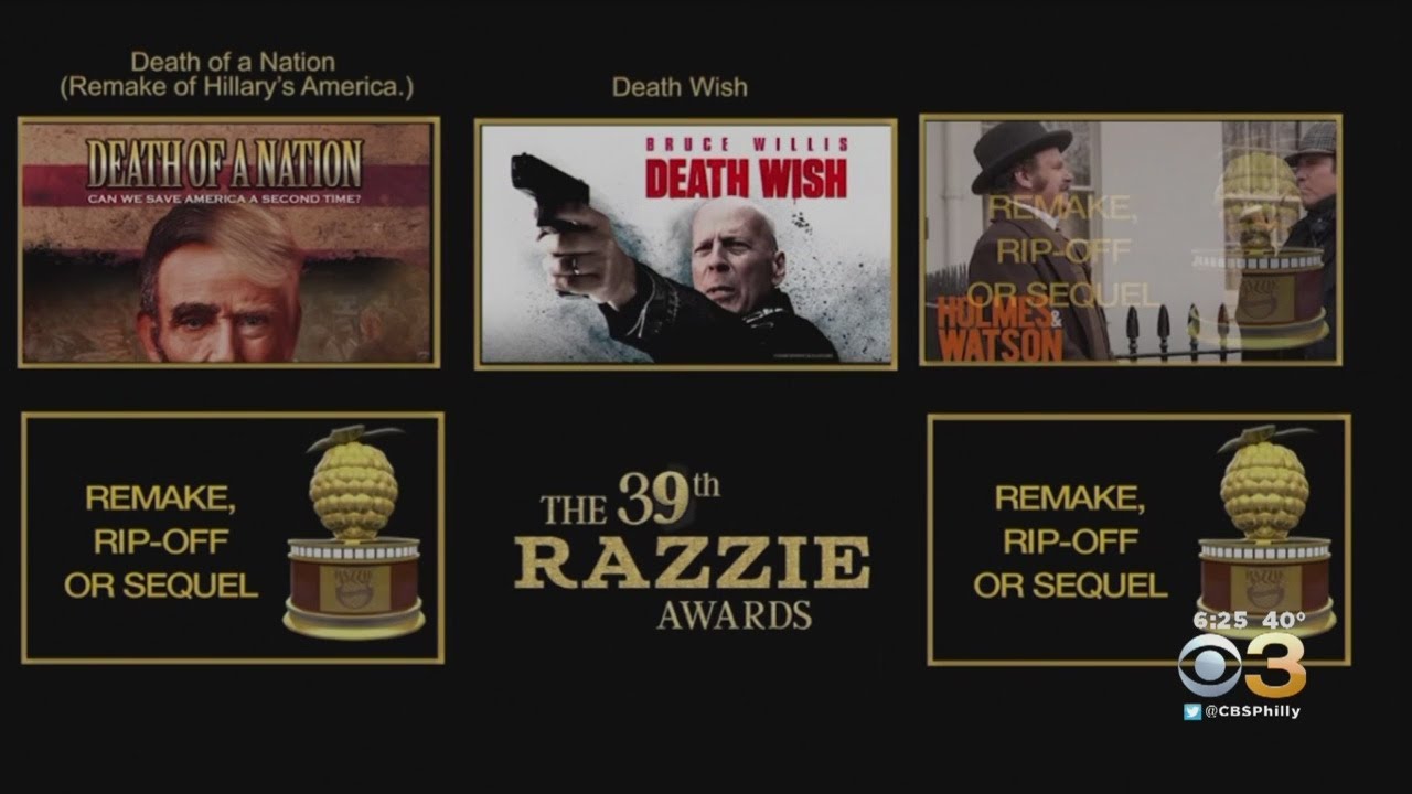 Annual Razzie Awards Recognize Worst In Film