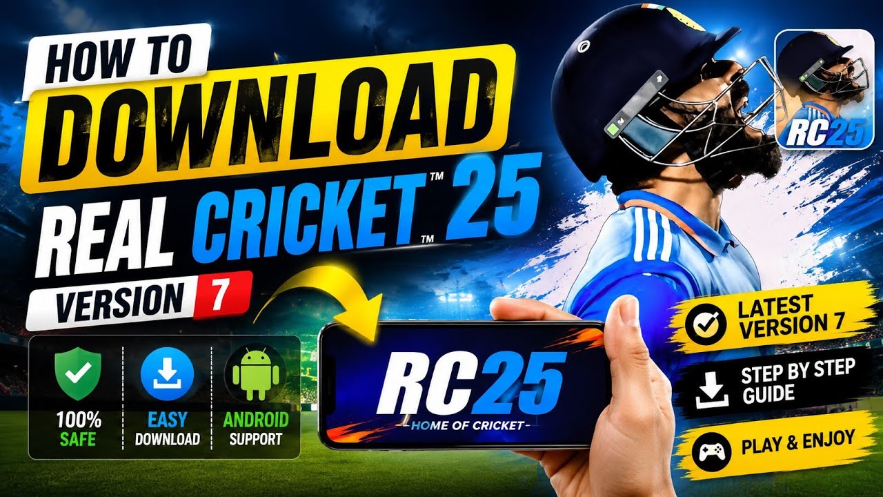 How to download real cricket 25 v7 #youtube #realcricket25 #starkmods