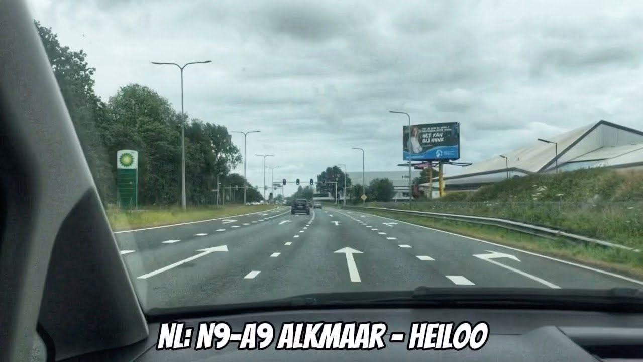 Relaxing Drive in Netherlands | N9-A9 Highway | Alkmaar - Heiloo | Europe Driving Tour