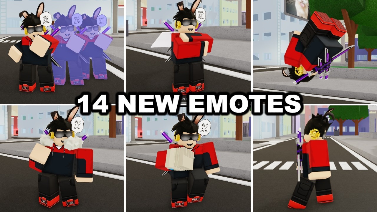 ALL 14+ NEW EMOTES in Jujutsu Shenanigans! (NAOYA PARTY UPDATE) [ROBLOX]