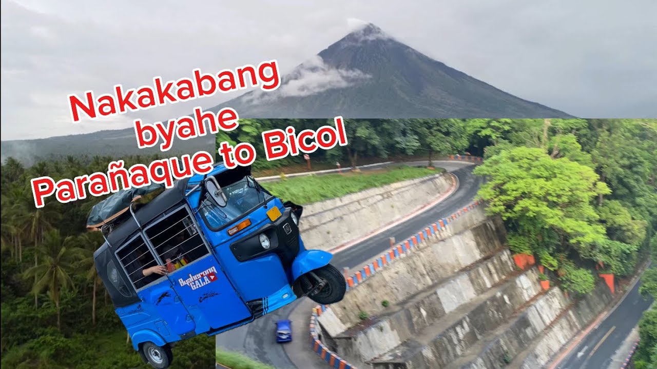 Parañaque to mayon volcano road trip bajaj RE