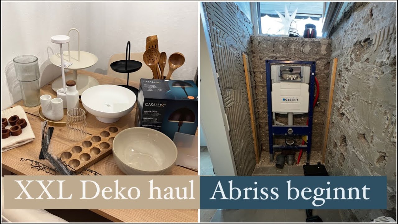 Abriss beginnt | XXL Deko Haul | neues Erdgeschoss