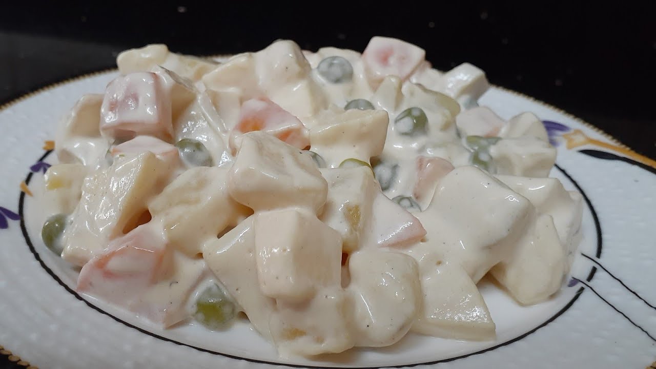 RUSSIAN SALAD | RESTAURANT STYLE RUSSIAN SALAD AT HOME