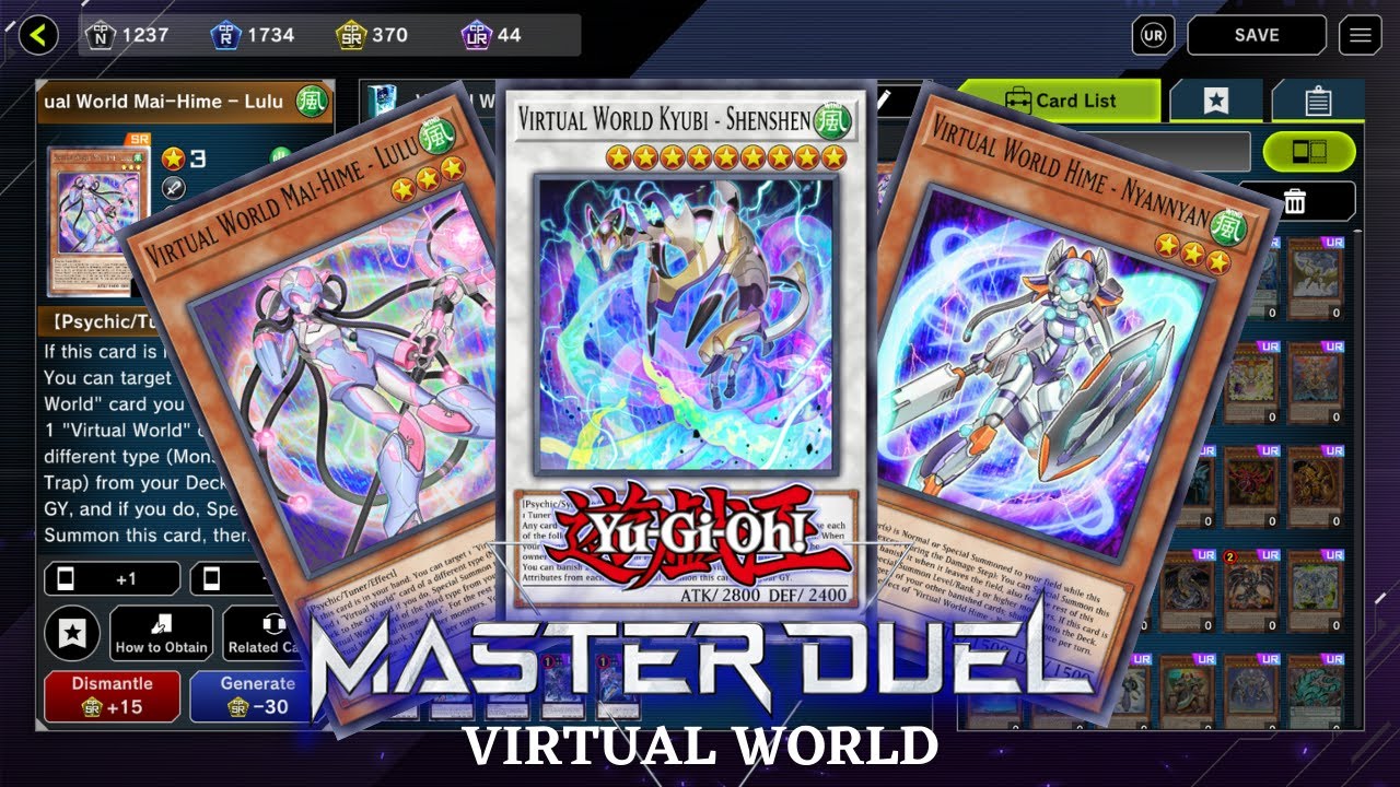 VIRTUAL WORLD Deck is REALLY STRONG in Master Duel - Decklist & Gameplay!