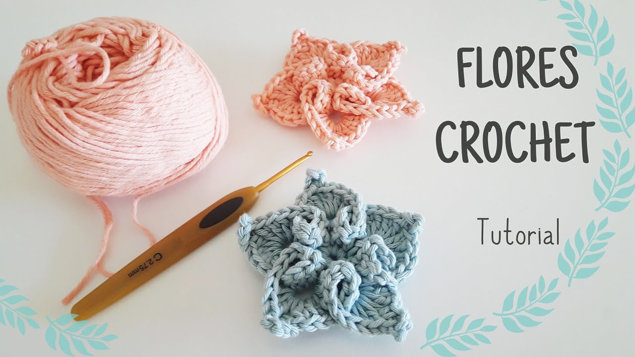 Como tejer a crochet una bonita flor. Fácil y rápido. Ganchillo. Principiantes, paso a paso
