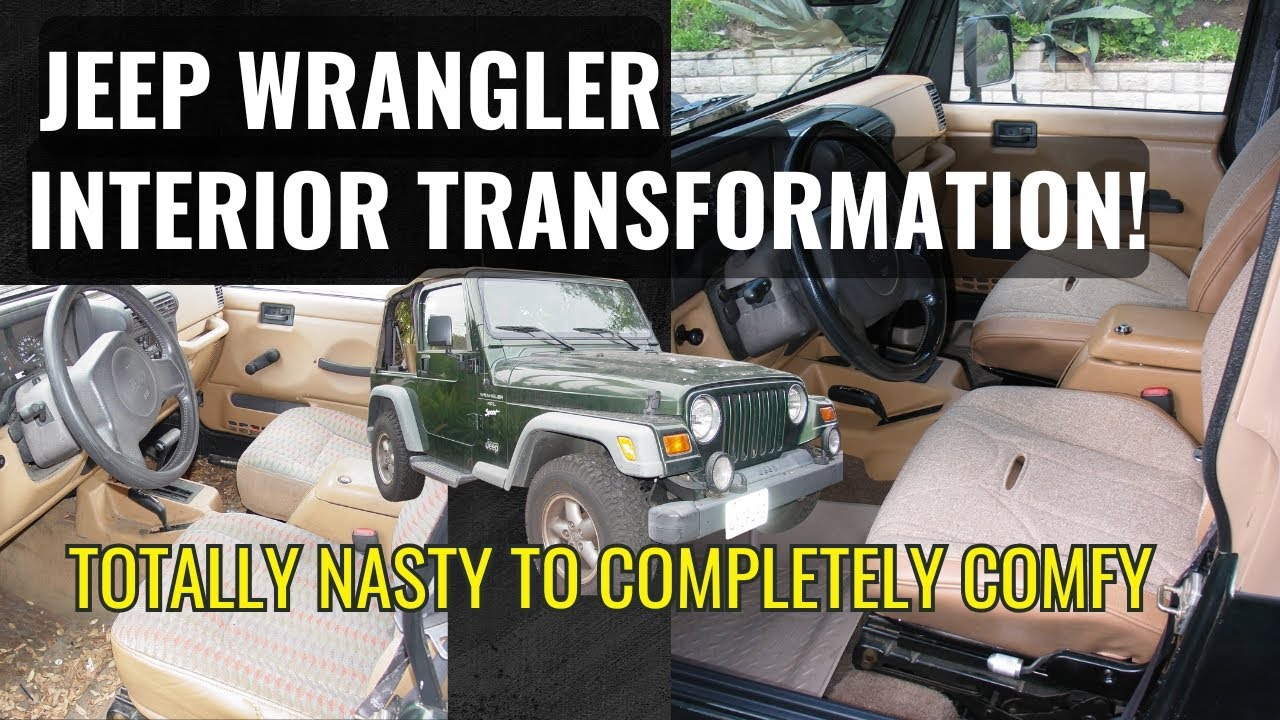 Old Jeep TJ Wrangler Gets a New Interior!