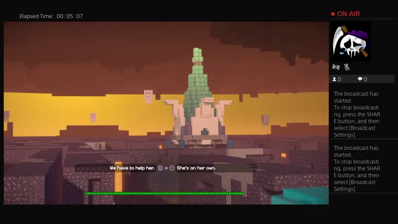 Playing minecraft again part 5 boss fight three head ghost